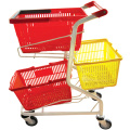 Shopping basket with wheels/wicker shopping baskets with wheels/cart grocery